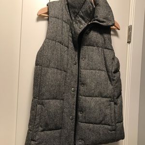 Old Navy Wool Tweed Tall Vest